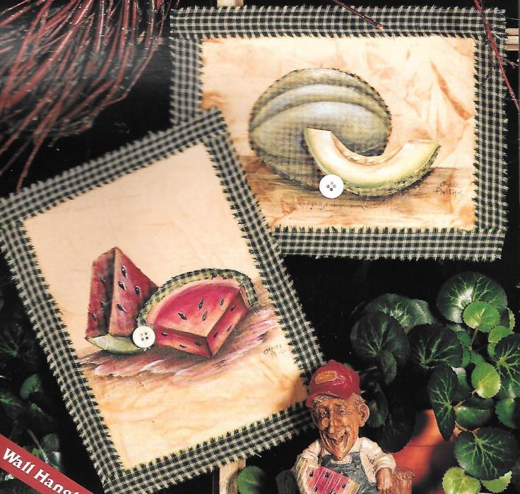 Retro Homespun Tole 'N Accents by Bernat Melons Craft Kit 2 piece Set