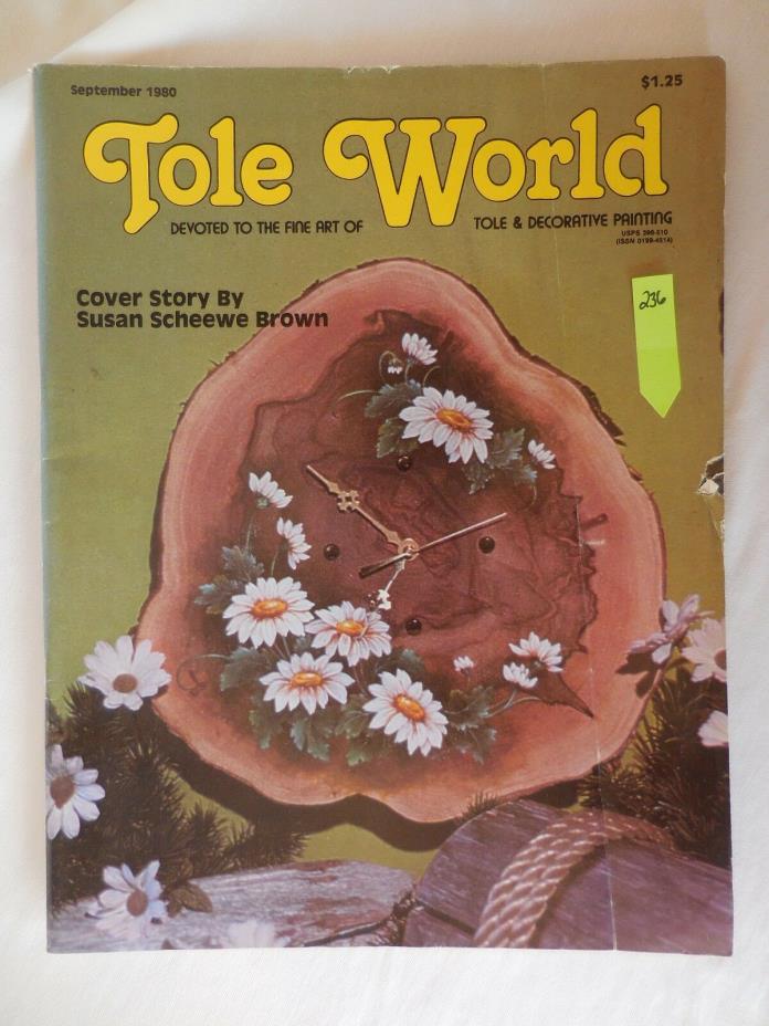Tole World Decorative Painting Book, September 1980