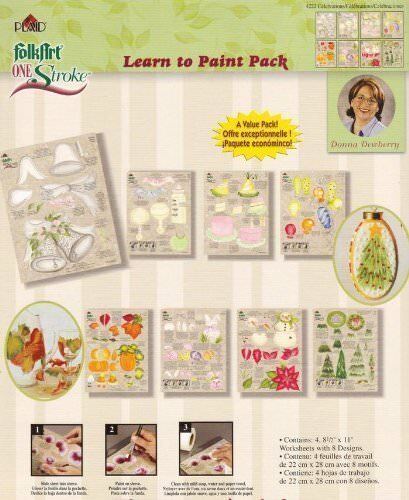 NEW Plaid 1 X 4 One Stroke Reusable Teaching Guides RTG Celebrations LEARN PAINT