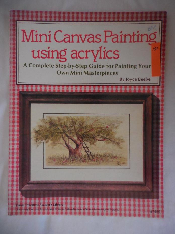 Mini Canvas Painting by Joyce Beebe Decorative Painting Book, 1981