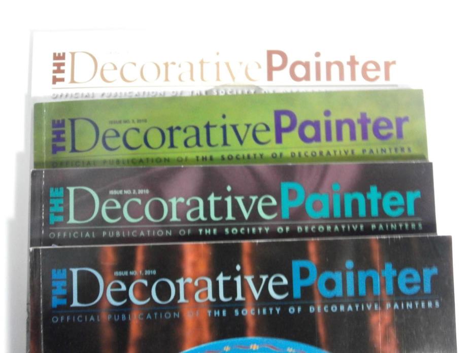 4 The Decorative PAINTER Magazine Books Three 2010 Issues & One 2011 Issue