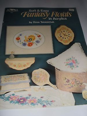 DECORATIVE TOLE PAINTING PATTERN BOOK FANTASY FLOALS