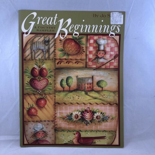 Great Beginnings Country Sampler Painting Pattern Jo Sonja 1st Day Issue Book