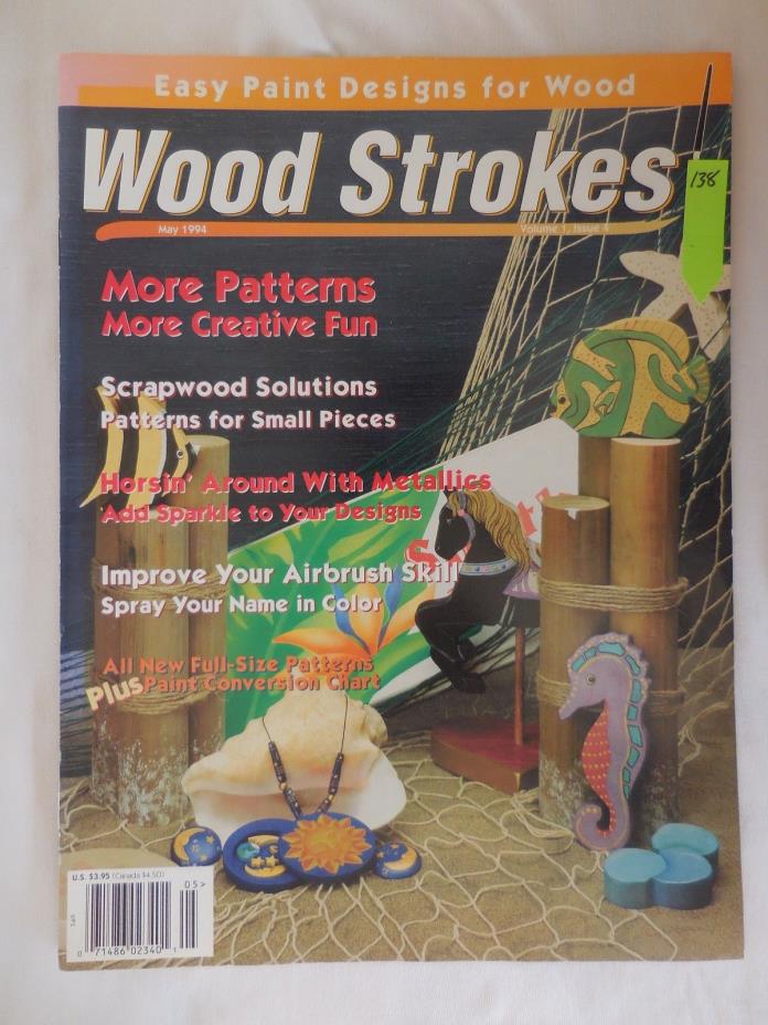 Wood Strokes Volume 1 Decorative Painting Book, May 1994