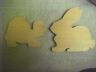 Wood cut out RABBIT  Bunny  CRAFTS