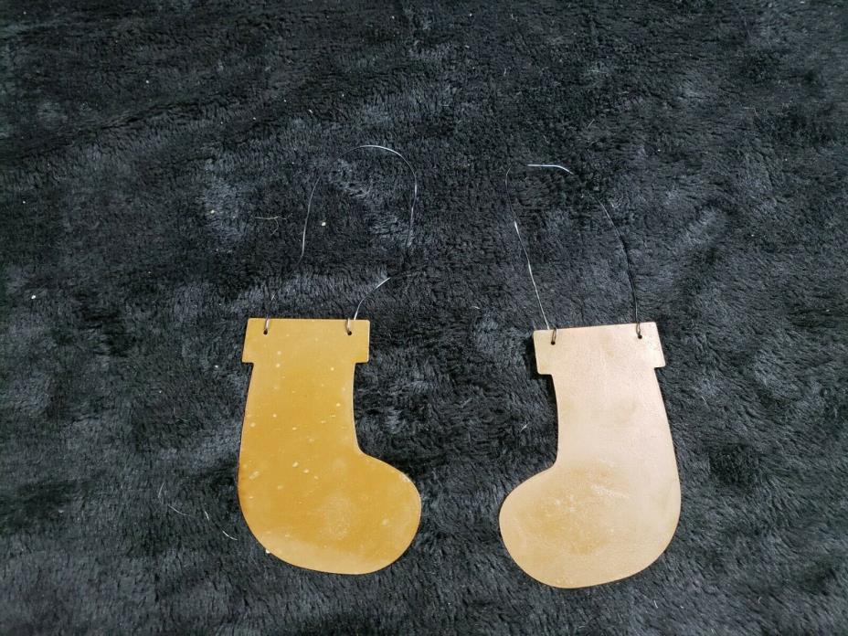 Lot of 2 Metal Stockings Blank so you can DIY