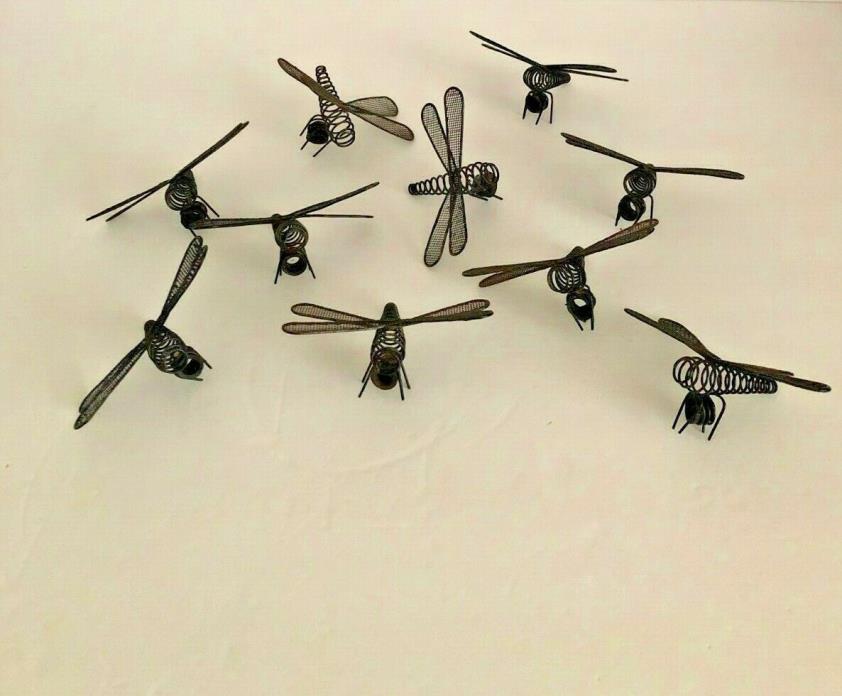 DRAGONFLIES - READY TO PAINT METAL - LOT OF 9