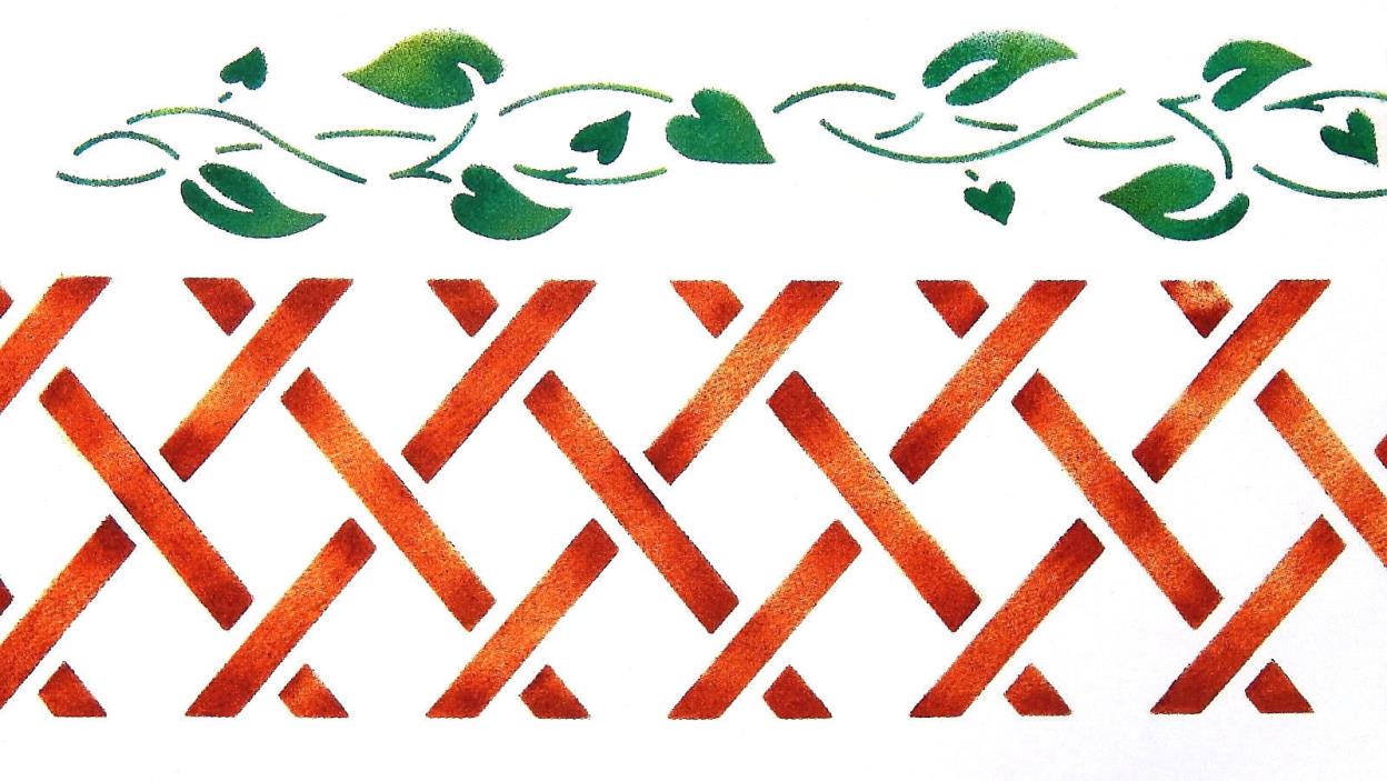 Delta Stencil Magic Trellis Vine Pre-Cut Reuseable Decorative Stencil 8.25x18