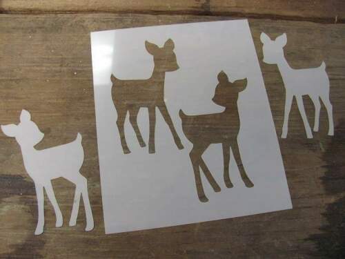 Set Baby Deer Mylar Stencil Mylar Durable Made in USA Airbrush Reusable