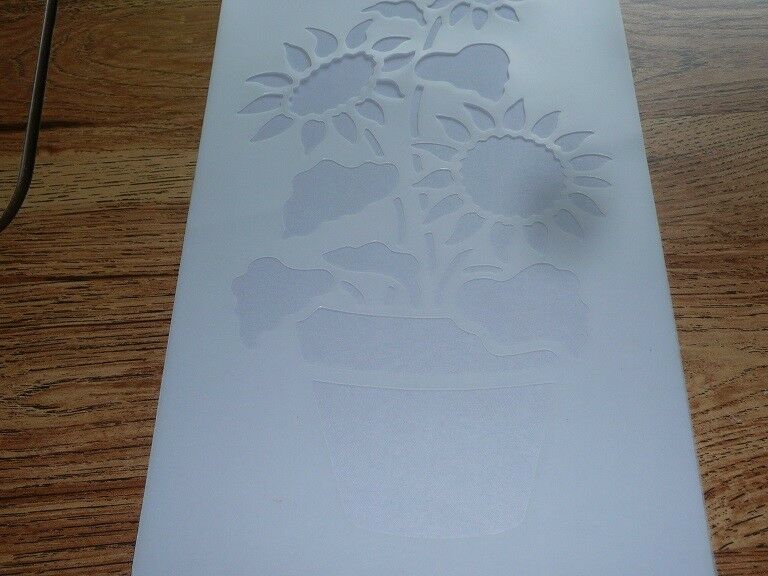 Plaid Sunflower Trio Stencil