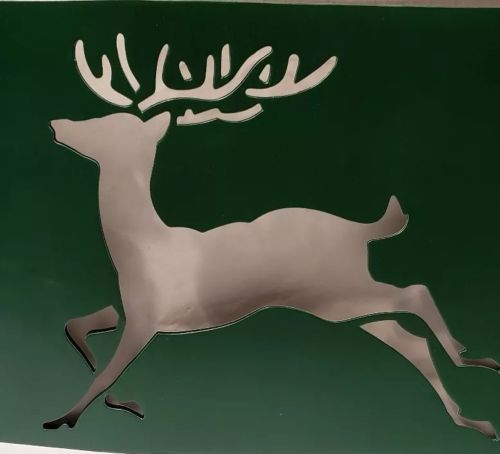 STENCIL Reindeer, Santa paper Christmas Holiday Art #1211
