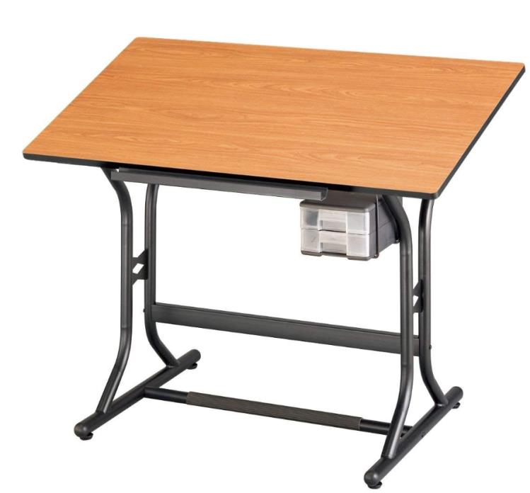 Large Drafting Table Crafts Drawing Puzzles Drawers Adjustable Best Kids Adults