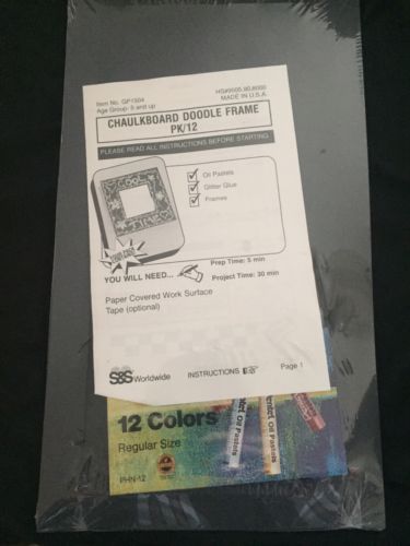 S&S Chaulkboard Doodle Frames 12 Pack