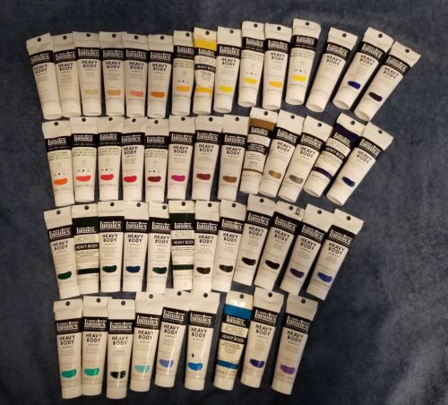 Liquitex Professional Heavy Body Acrylic 2oz Paint Tubes - Lot Of 49 - New?