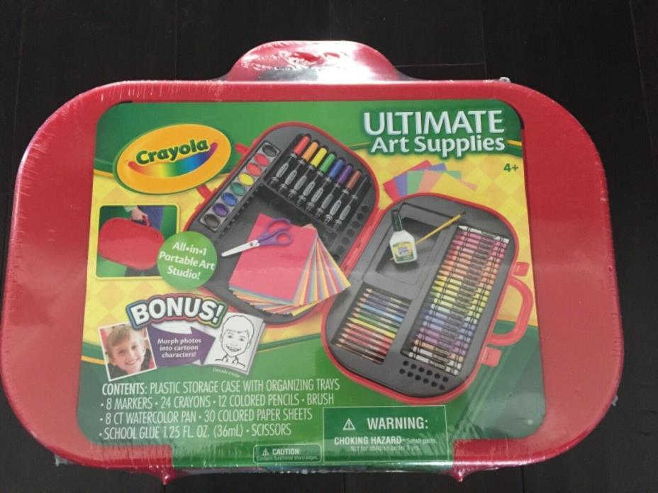 Crayola Ultimate Art Supplies Kit with Built-in Easel & Over 85 Pieces - New