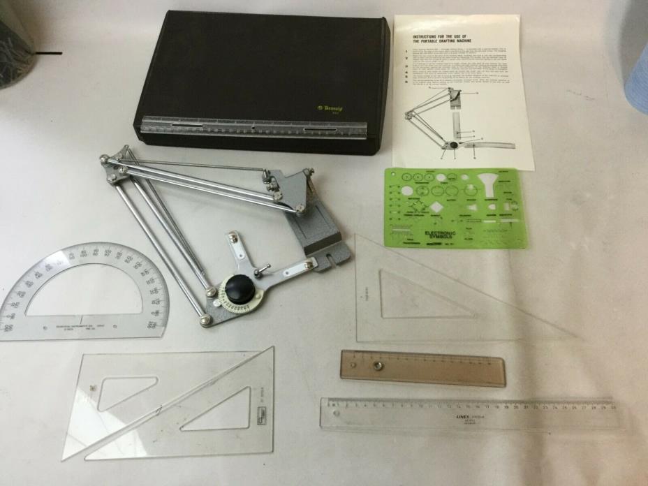 Portable Drafting Machine with case and accessories E3