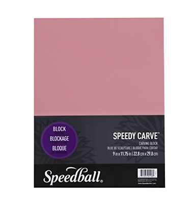 Speedball 4196 Speedy-Carve Block Printing Carving Block â€“ Soft, Easy Carve 9