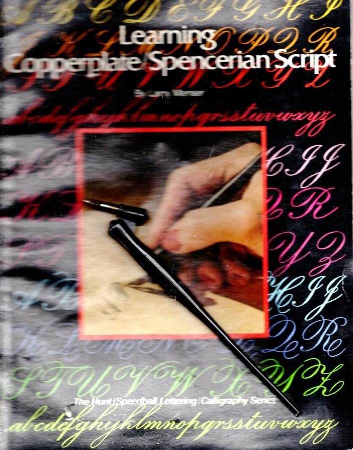 LEARNING COPPERPLATE SPENCERIAN SCRIPT 1980 Book 54 pg w/ PEN & NIB Calligraphy