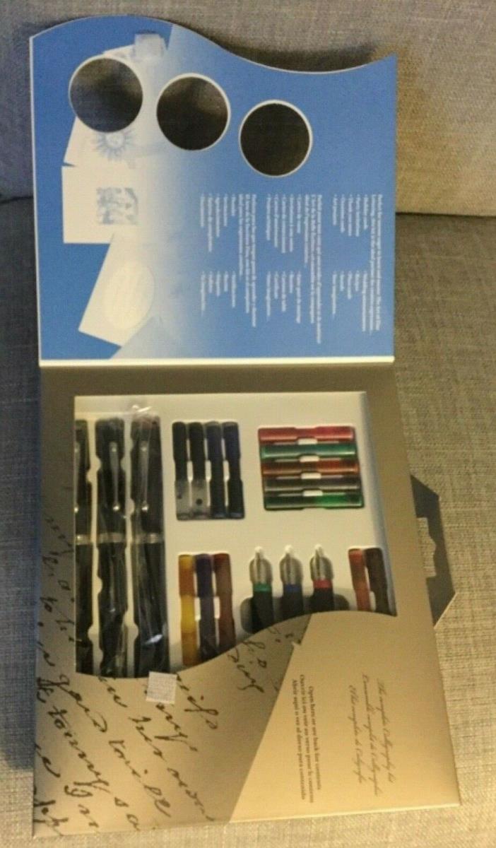 SHEAFFER 20PC Classic Calligraphy Kit_3 pens, 3 nibs,14 cartridges
