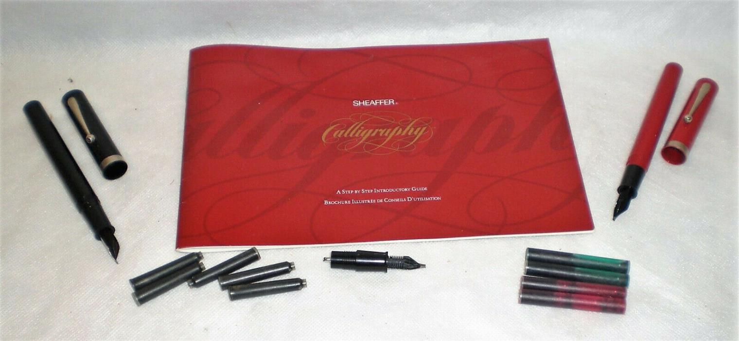 SHEAFFER A Step by Step Introductory Guide Calligraphy Pens & Book 703-2781