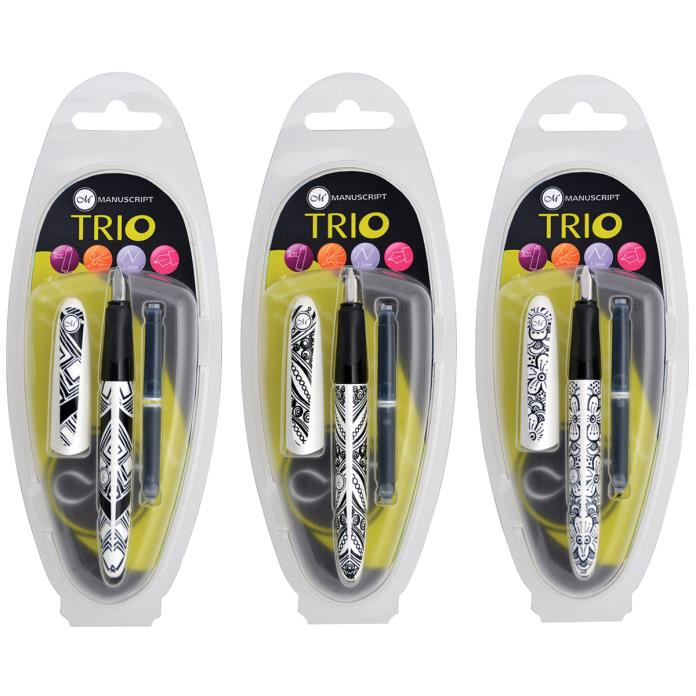 Manuscript Trio Italic Pen-Assorted Designs
