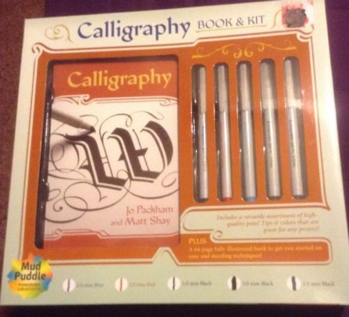 Calligraphy Book & Kit for Beginners by Mud Puddle inc. NIB