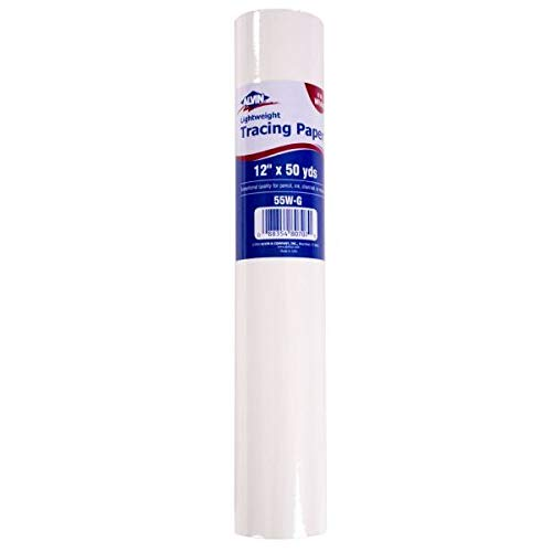 Alvin Lightweight White Tracing Paper Roll 48