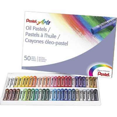 Pentel Oil Pastels 50/Pkg Assorted Colors 072512231340