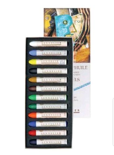 Sennelier Introductory Oil Pastel Cardboard Set of 12 NEW SEALED