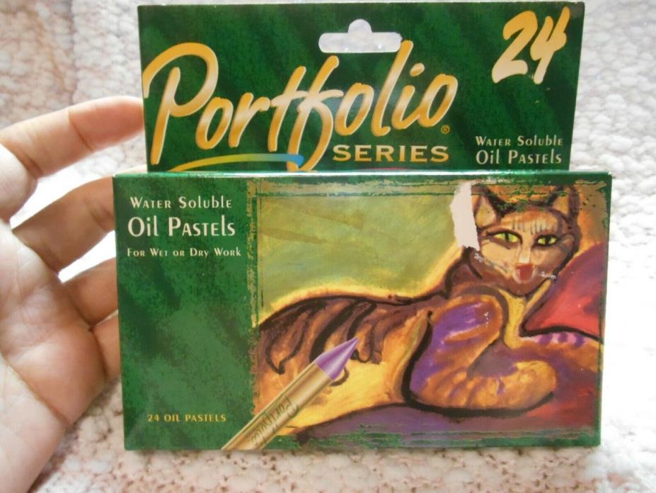 NEW Portfolio Series 24 Oil Pastels Water Soluble #3624 NEW in Box OSR2
