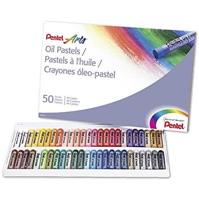 Pentel Arts Oil Pastels 50 Color Set PHN-50