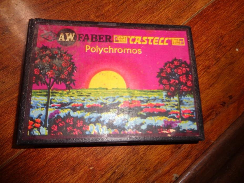 A.W. Faber Castell Polychromes 13 Drawing Chalks Made in Germany Barely Used