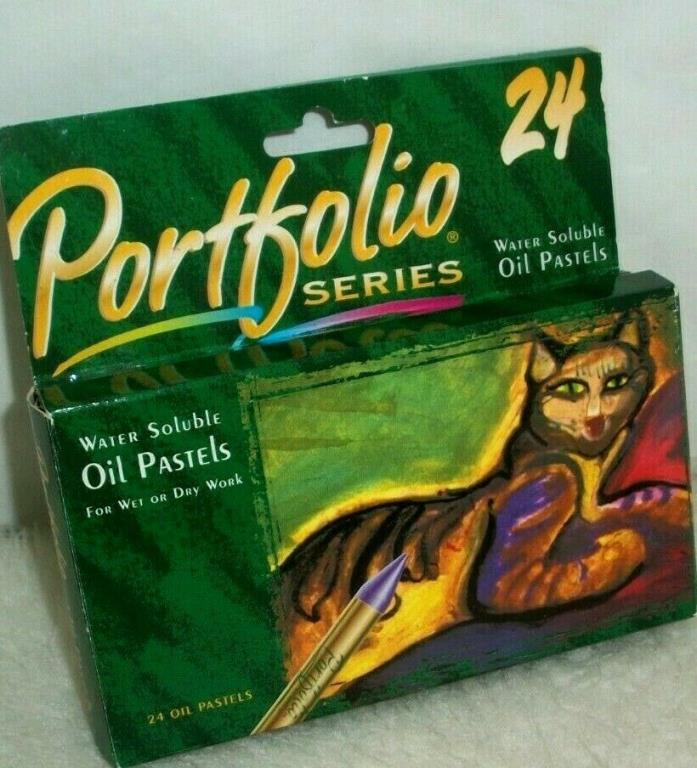 Oil Pastels Portfolio Series Water Soluble Wet Or Dry Work Blending 24 In Box