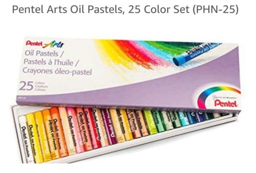 Pentel Arts Oil Pastels, 25 Color Set PHN-25