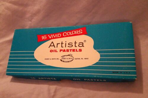Artista Oil Pastels Vintage 16 Colors Original Box #216
