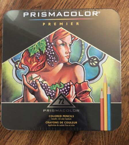 Prismacolor Premier Colored Pencils 72-Count Smooth, Rich Color Laydown Sealed