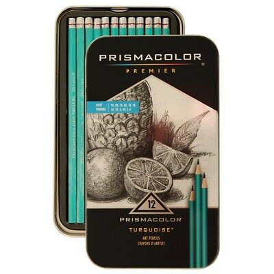 Prismacolor Premier Turquoise Drawing Pencils 12-Count Set  - 12-Count Set