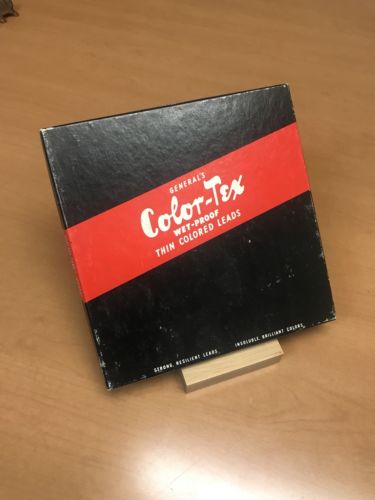 Vintage Color Tex by Generals Wet Proof Thin Colored Leads 23 Pack Insoluble