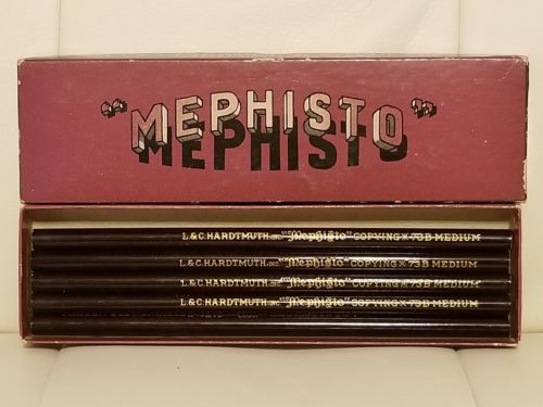 Lot Of 5 Mephisto Copying Pencils Drawing Sketching Art 73B Medium L&C Hardtmuth