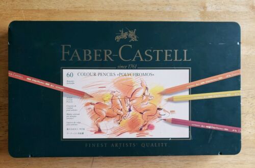 Faber-Castell Polychromos 59 Pencil Metal Tin Set Preowned