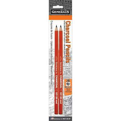 Charcoal Pencils 2/Pkg 2B 044974055727