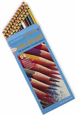 Prismacolor Col-Erase Erasable Colored Pencil 24-Count Assorted Colors 20517