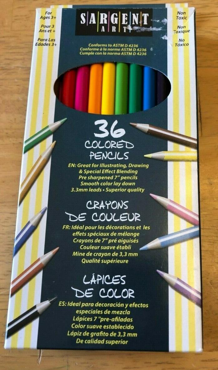 Sargent Art Colored Pencils - 7 in - 36 count