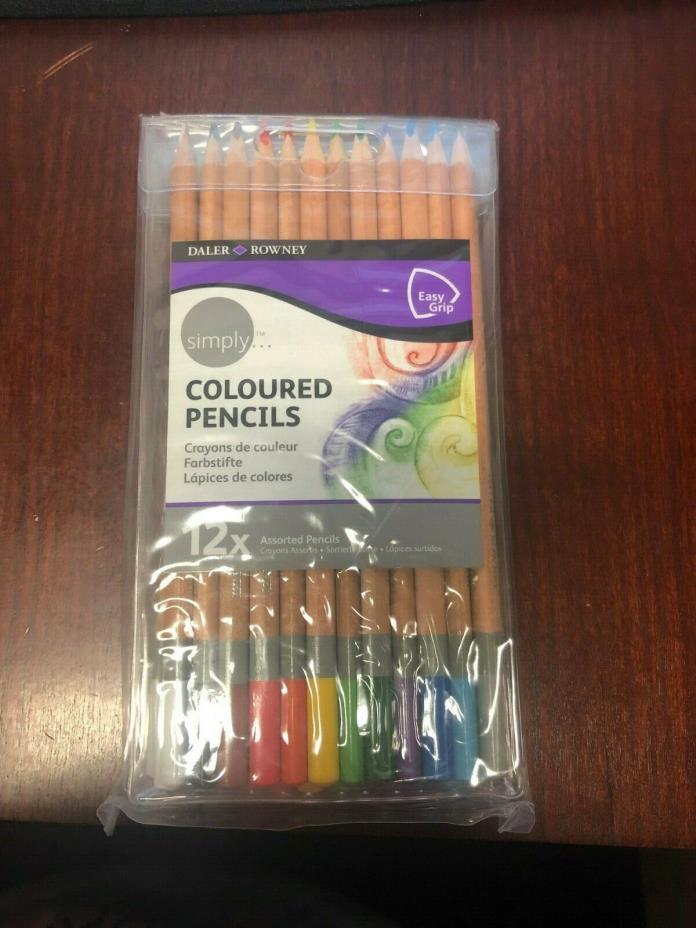 Daler- Rowney Simply Coloured Pencils 12 Assorted Pencils (PACK OF 3)