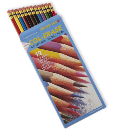 Prismacolor Col-Erase Erasable Colored Pencil, 12-Count, Assorted Colors 20516