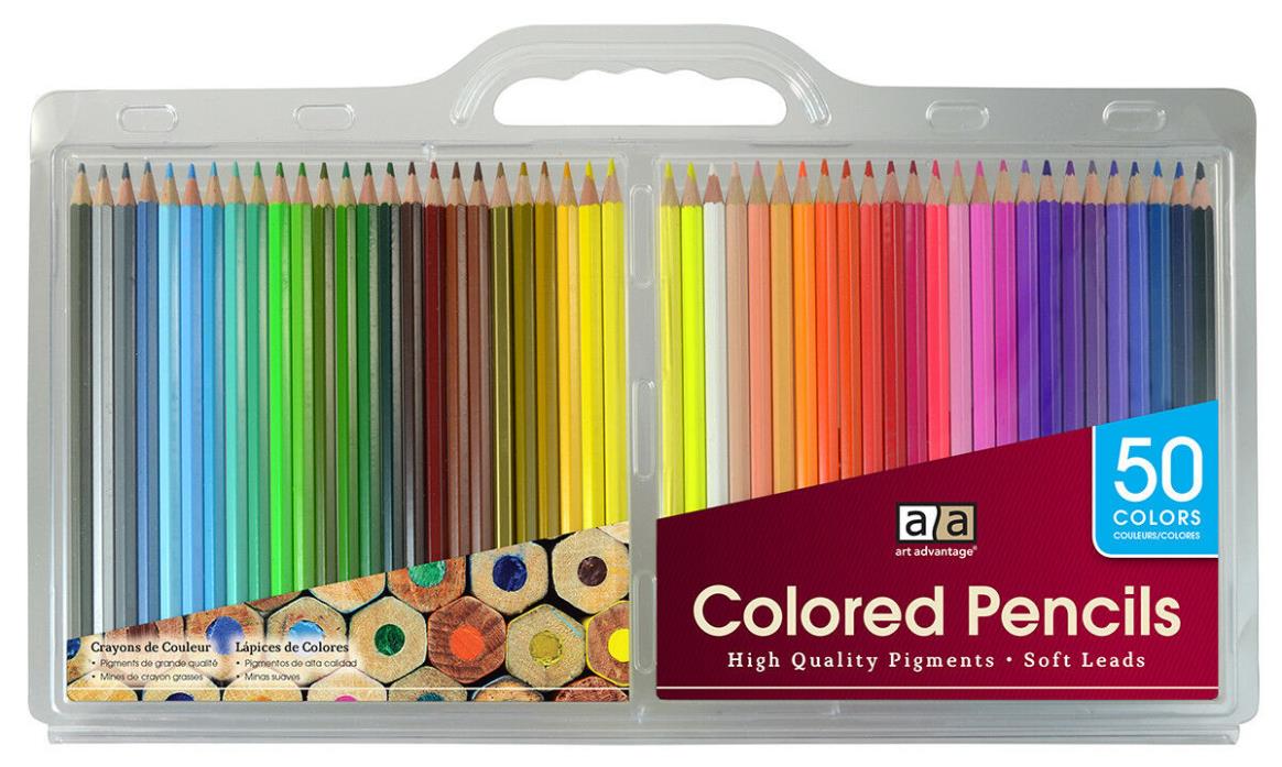 Art Advantage Colored Pencil 50 Color Set 3040-50