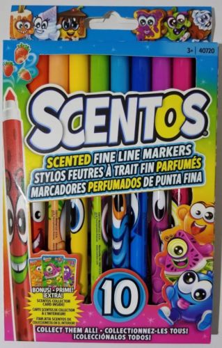 Office supplies: Scentos: Scented fine line markers -  1 pack - 10 pc per pack
