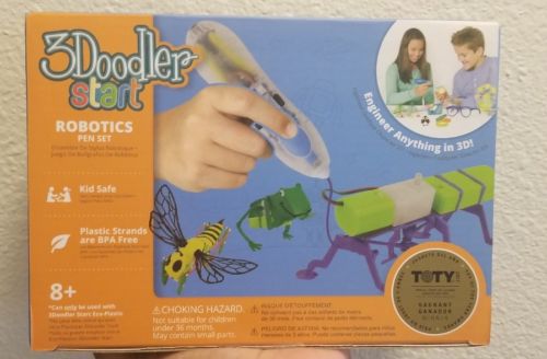 3Doodler Start Robotics Themed 3D Pen Set Kids, Clear Pen 4 Pack Plastic Fila...