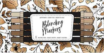 American Crafts Blending Markers 5/Pkg Neutrals 718813432511