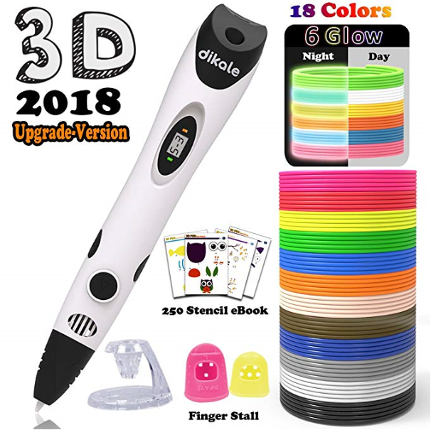 Dikale 3D Printing Pen  DKL-07A (Newest Version)  18 Colors